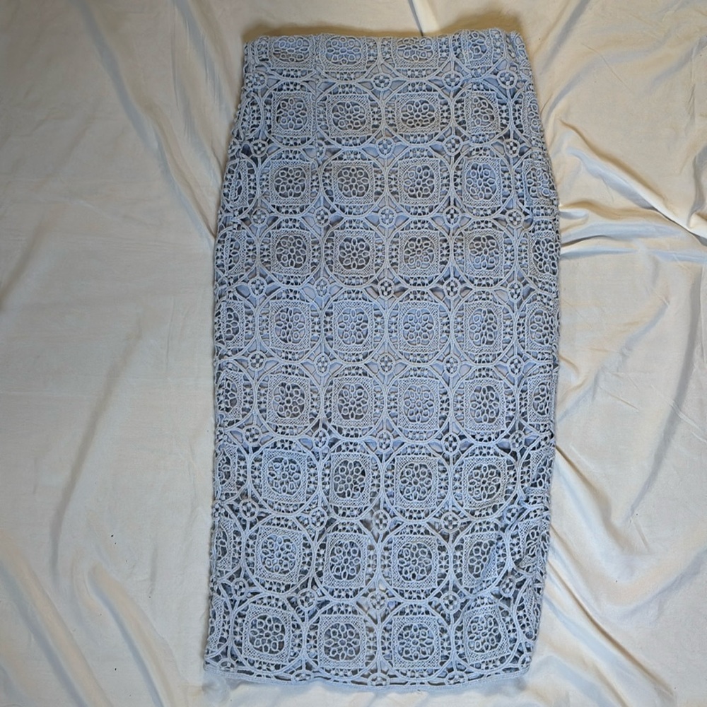 Zara woman crochet skirt blue size S